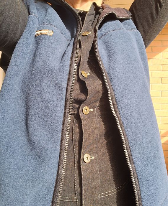 Colete Timberland homem, tamanho M, dupla face