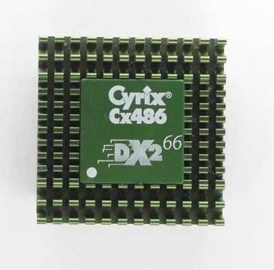 Procesor Cyrix Cx486 DX2 66 & radiator