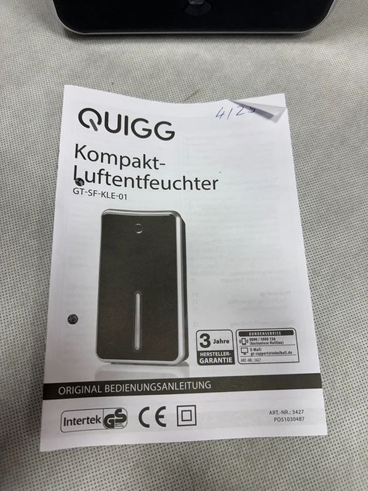 Osuszacz powietrza Quigg – kompaktowy, 65 W