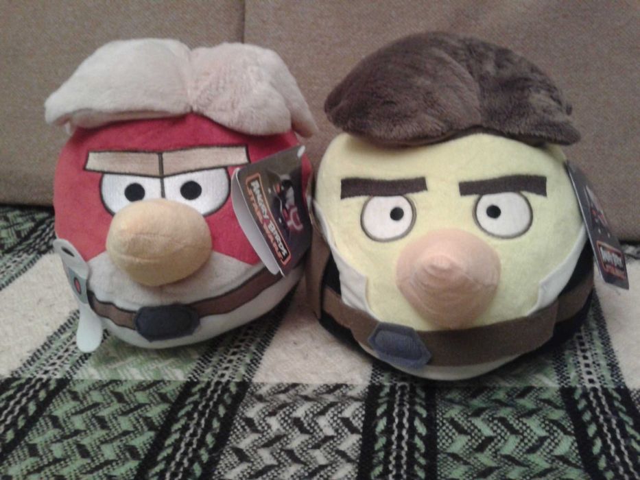 Sprzedam 2 NOWE maskotki - głowy z ANGRY BIRDS STAR WARS
