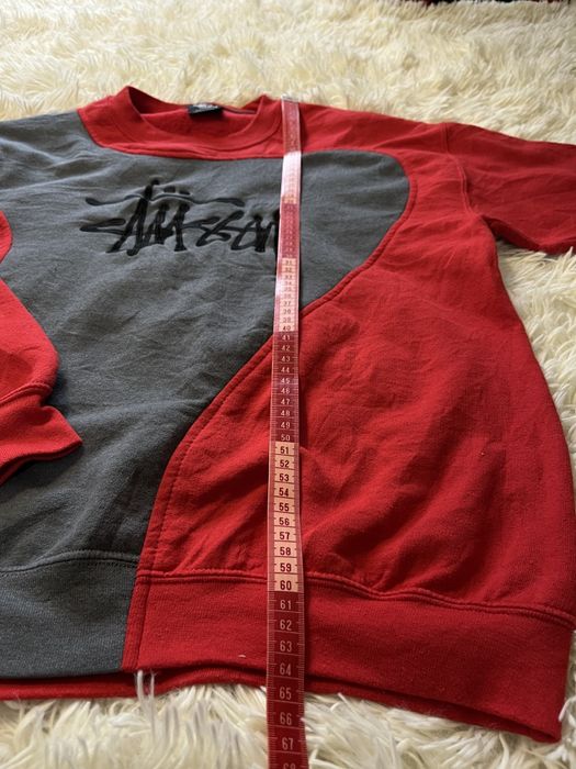 Camisola Stüssy Vermelha e Cinza