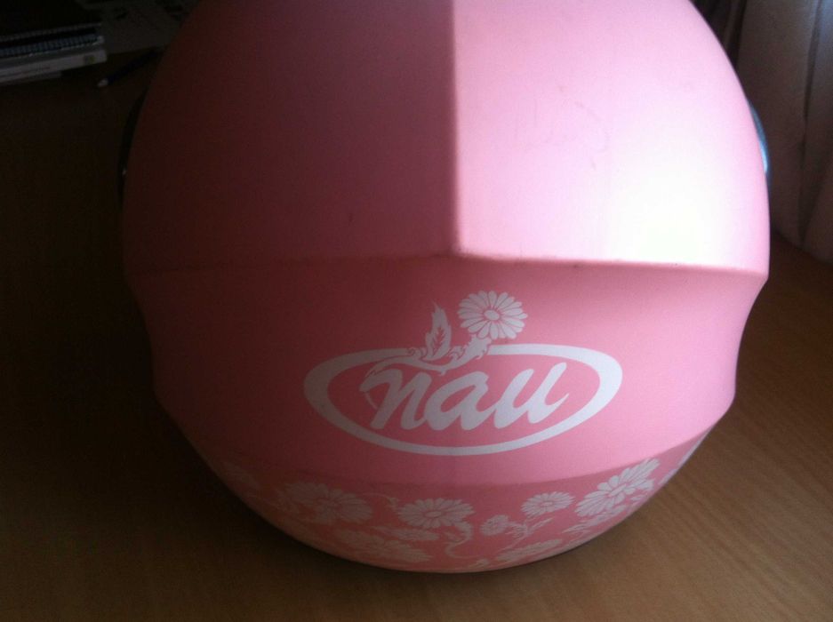 Capacetes Jet Nau Rosa com Viseira – Excelente Estado