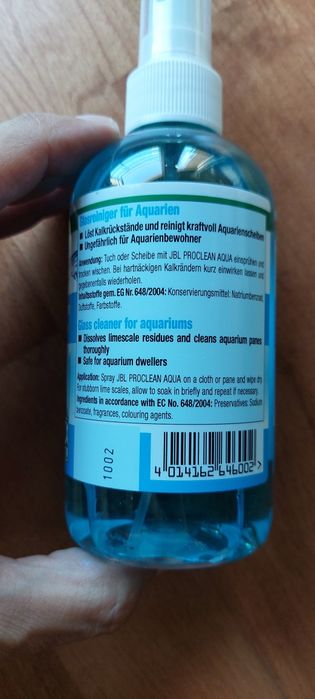 JBL - ProClean Aqua 250 ml - limpa vidros aquario
ProClean Aqua 250 ml
