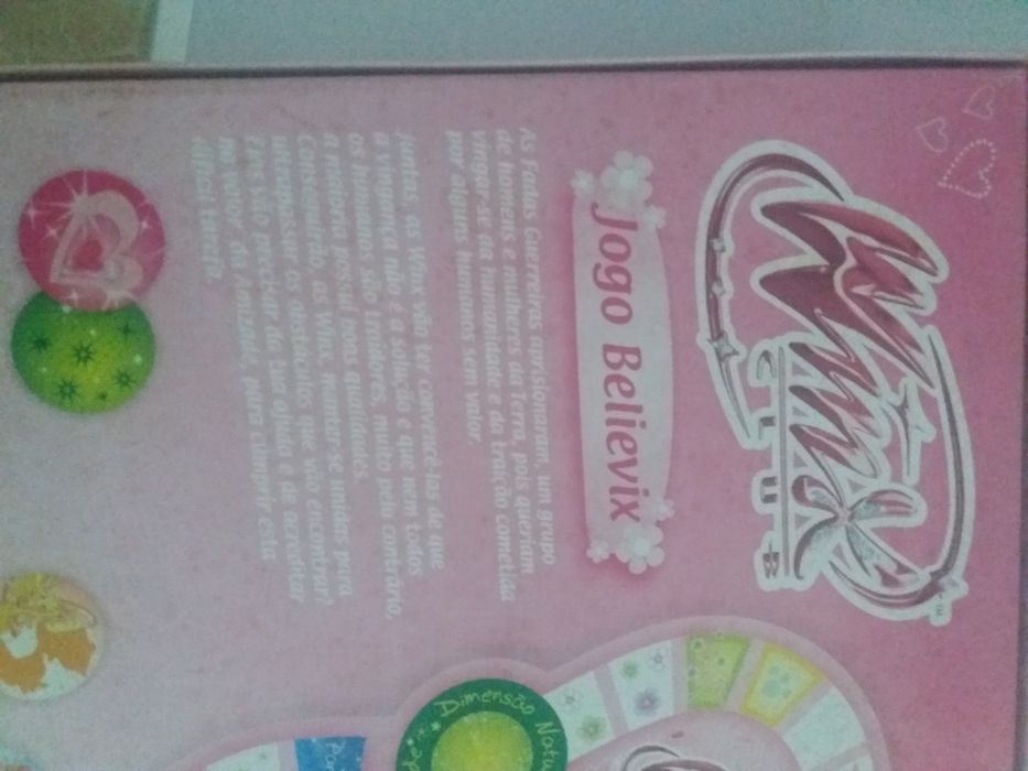 Jogo tabuleiro Winx Believix + Jogo Corpo Humano