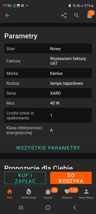 Lampa najazdowa kanlux