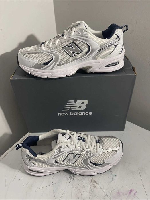 New Balance 530 White Silver Navy Rozmiar.36