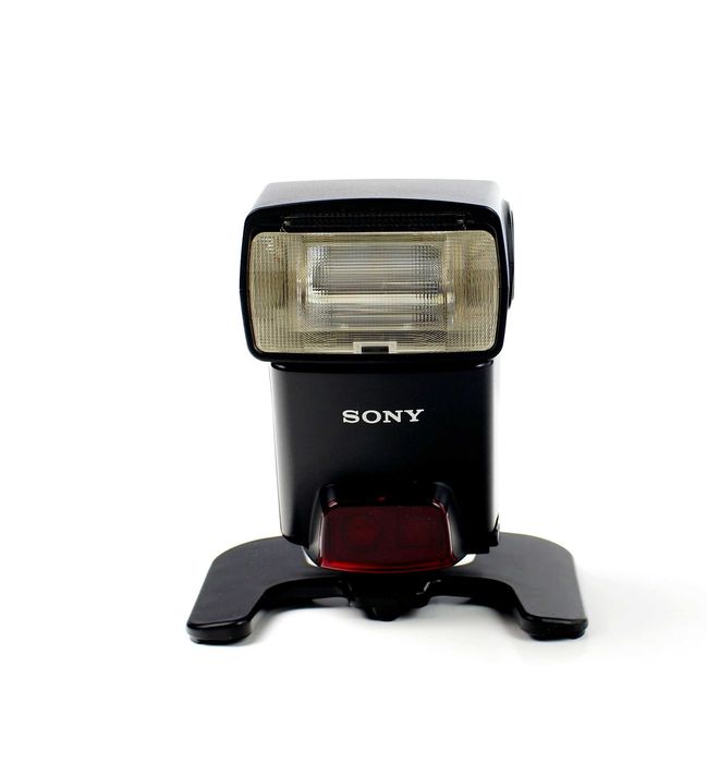 Lampa błyskowa Sony HVL-F42AM + Podstawka 100% OK STAN BDB!!