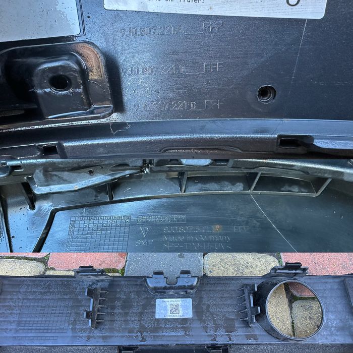 Porsche Taycan Cross 4s бампер пердній бампера наявність 9J0807221F