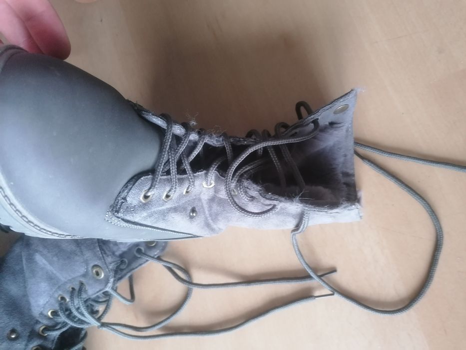 Stylowe trapery z futerkiem, rozmiar 34, NOWE!
