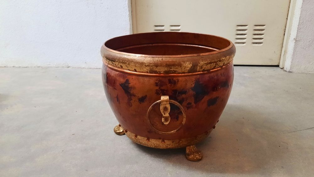 Conjunto de vasos em latão