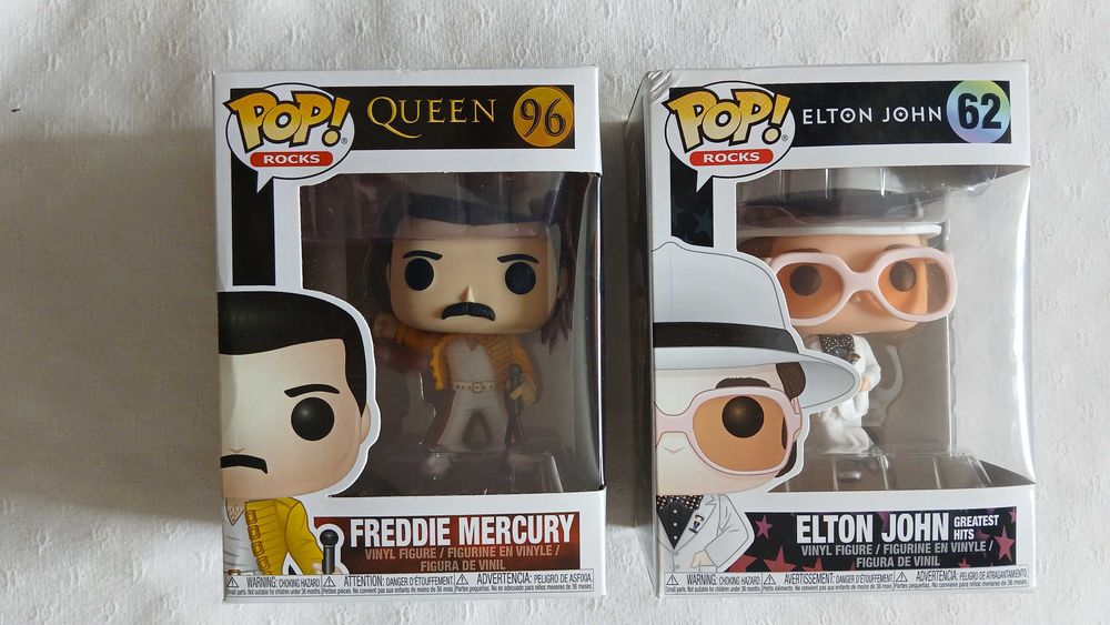 Funko Pop-Rocks-Freddie Mercury #96-Elton John #62