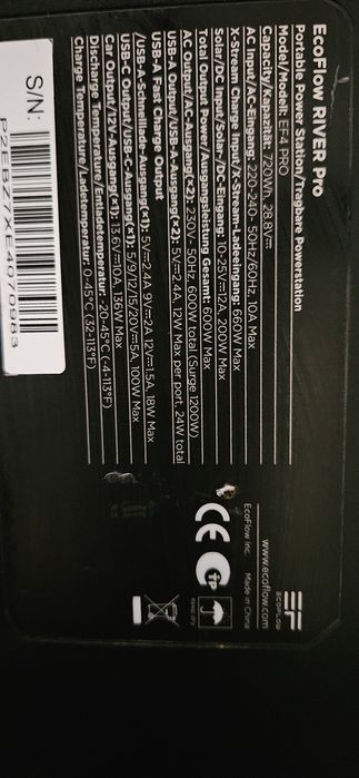 Bateria ecoflow em bom estado