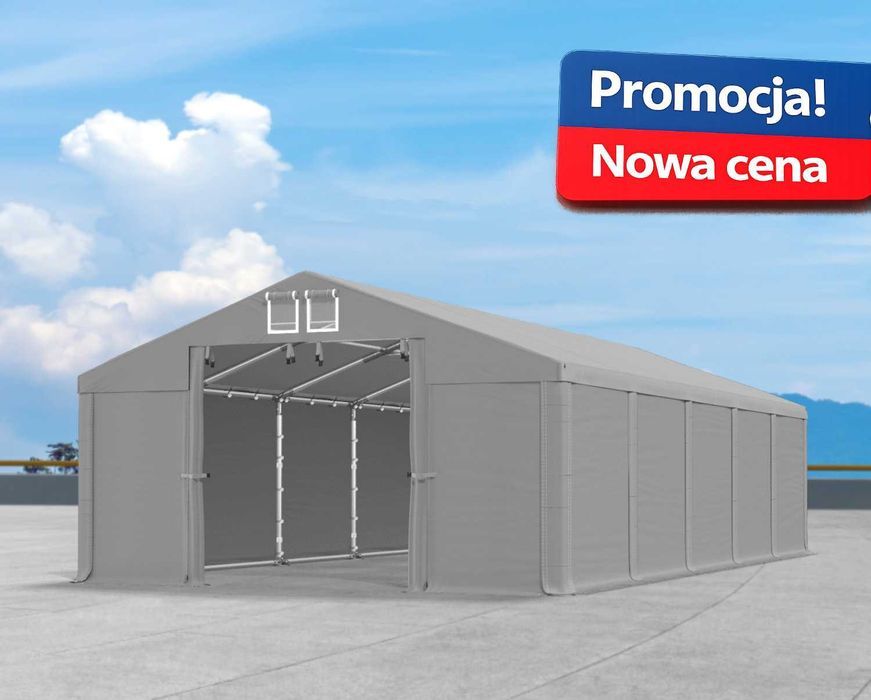 Promocja 4x10x2m Namiot magazynowy przemysłowy hala W MS 580/580