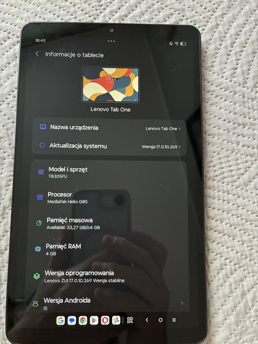 Tablet Lenovo Tab One 4GB / 64GB (TB305FU) – Nowy / Nieużywany!