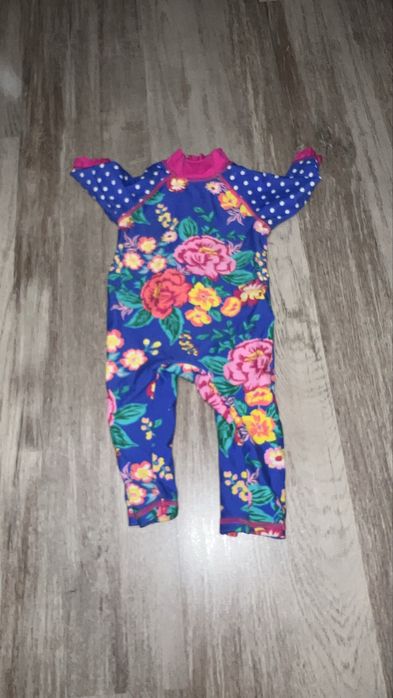 Kostium Ochronny do wody przed słońcem uv dziewczynka 68 cm