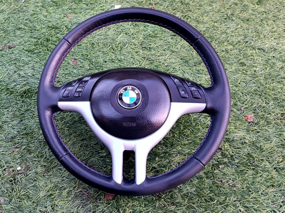 Volante Pack Sport Fase 2 em pele preta bmw  E46