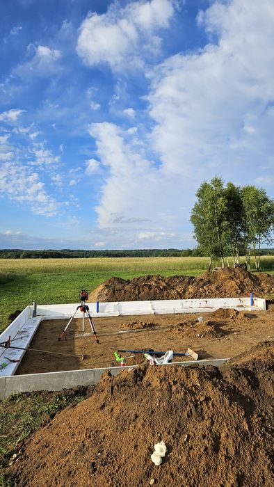 Płyty fundamentowe.Domy szkieletowe .
