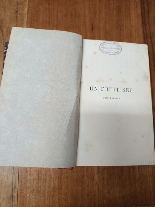 Livro raro, de Z.Fleuriot" Um Fruit Sec" 1877