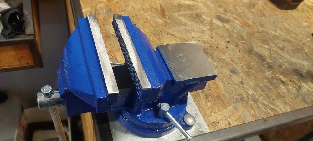 Imadło ślusarskie warsztatowe 125mm obrotowe 360° kowadło mocne NOWE SOLIDNE!