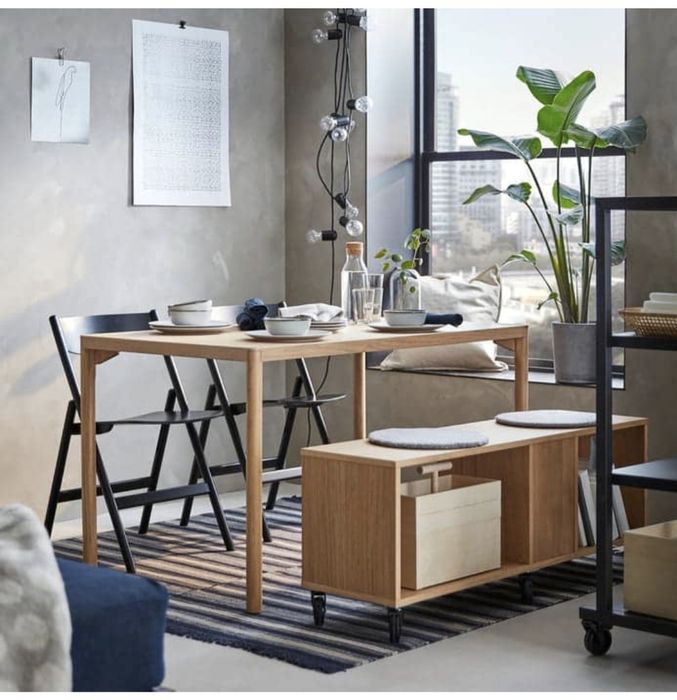 Conjunto Secretária e Estante IKEA RÅVAROR (Edição Limitada).