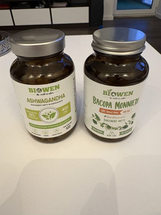 Biowen Ashwagandha Aszwaganda Bacopa Bakopa Monnieri