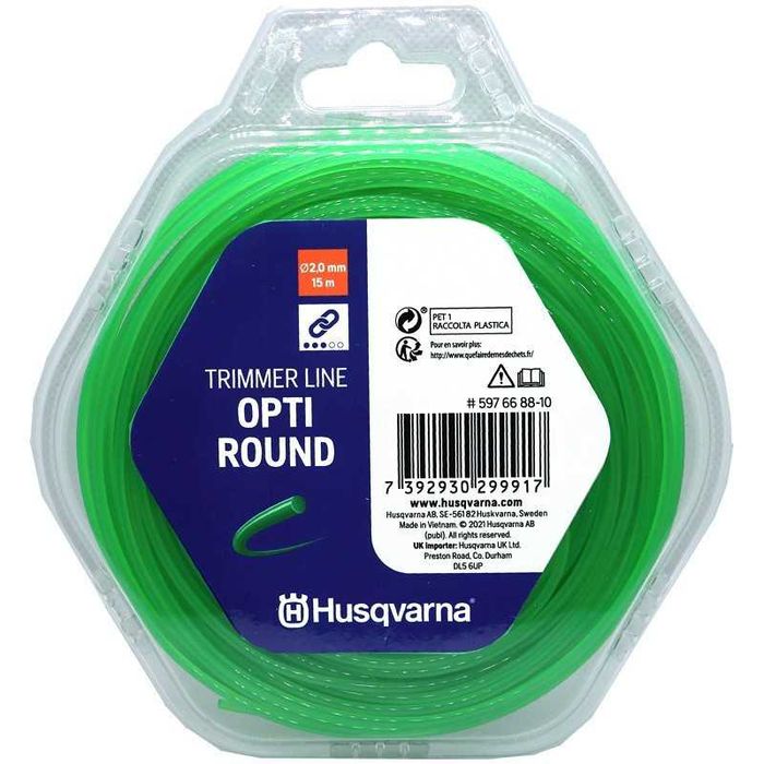Żyłka do kos spalinowych husqvarna opti round 2,0 mm 15m - WYPRZEDAŻ