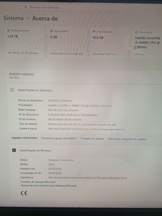 Vendo PC Gamer em excelente estado de conservação
