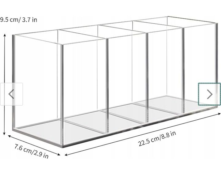 Akrylowy pojemnik na przybory szkolne Uquelic
