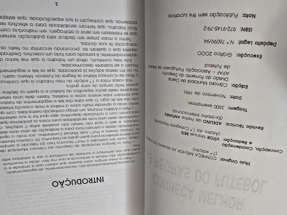 Conheça melhor as Regras do futebol - Vítor Reis