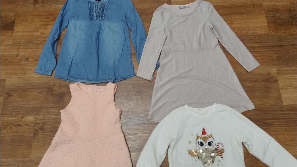 Paka ubrań dziewczynka rozmiar 128