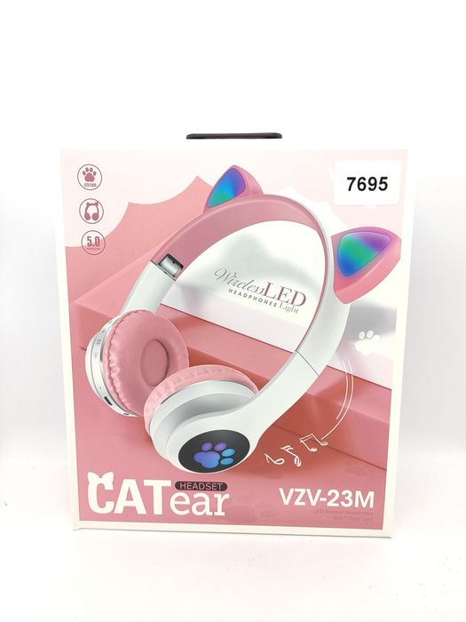Беспроводные наушники VZV-23М с кошачьими ушками LED подсветкой