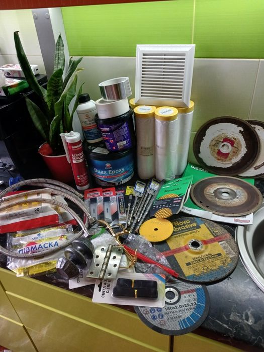 Затірка епоксидна DuaxEpoxy(ЧОРНИЙ),розчинникDuaxEpoxy для фуги,Черепашки Distar,стрічка захисна самоклеюча2м*20м, інші товари на фото