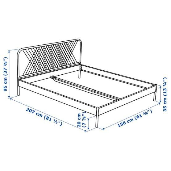 Cama IKEA NESTTUN + colchão + estrado (140X200 cm)