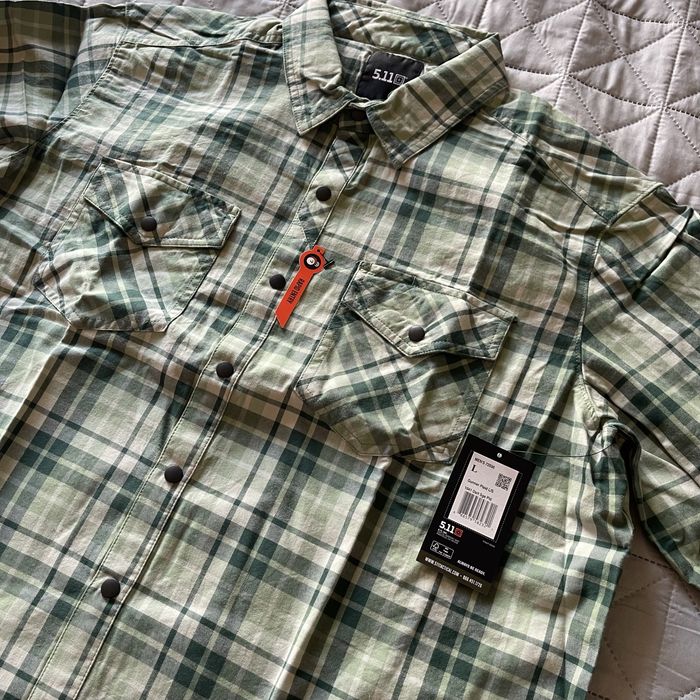 Сорочка 5.11 tactical Gunner Plaid Long Sleeve Shirt розмір М,XL