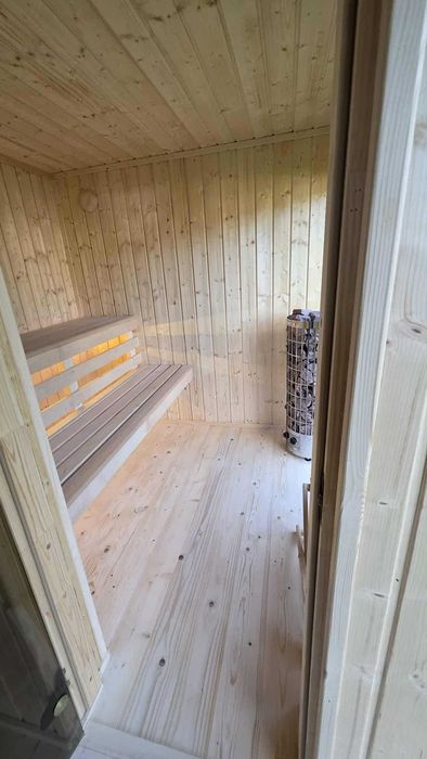 Sauna jacuuzi domek ogrodowy