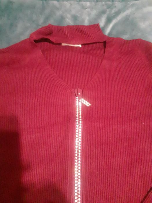 Camisola bordeux malha