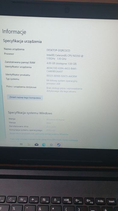 Laptop lenovo Intel Celeron