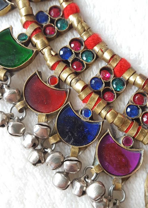 Orientalny naszyjnik afgański boho etno bohemian hippie tribal kolia