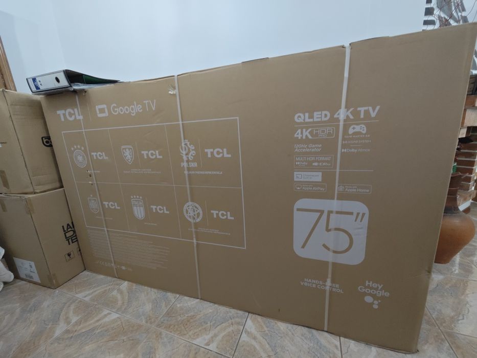Televisor QLED Pro TCL 75T7B  NOVA EMBALADA DE FÁBRICA de 75 polegadas 4K ultra HD