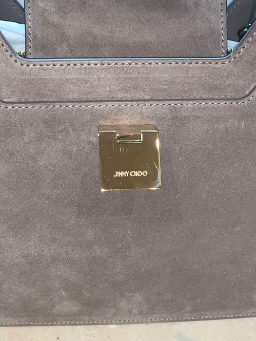 Сумка Jimmy Choo замша серая оригинал новая Без торга — zdjęcie 3