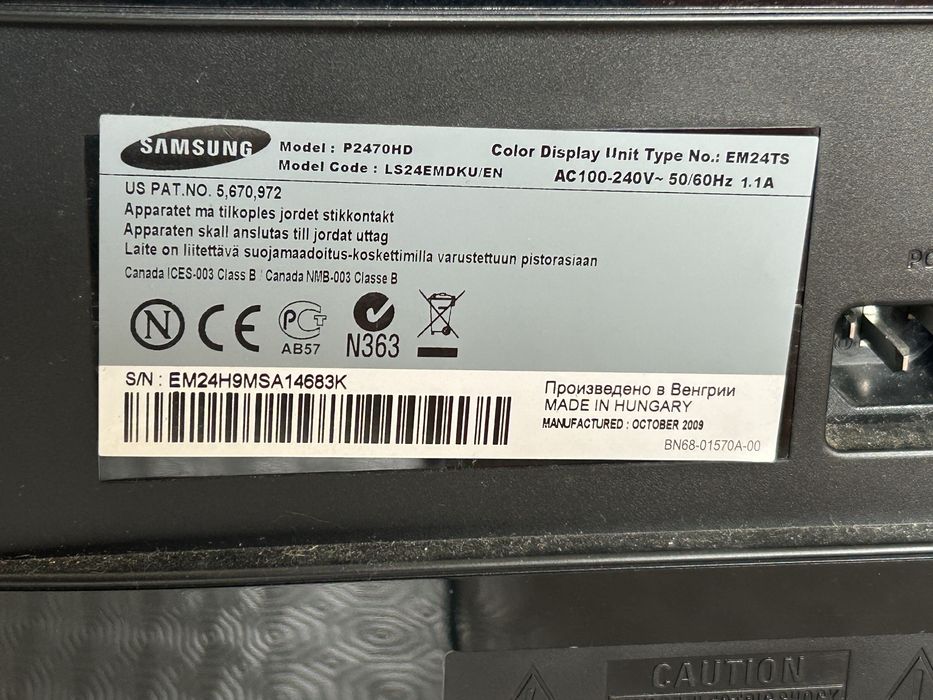 HDTV / monitor Samsung 24”