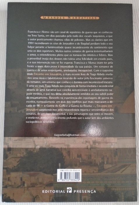 livro Encontro em Jerusalém como novo