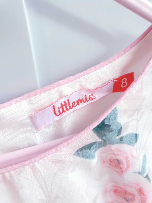 Sukienka retro vintage w róże Littlemiss 122 128
