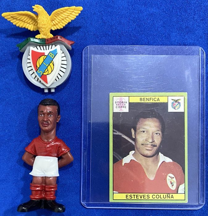 Cromo Mário Coluna 1968/1969 Benfica SLB Storia delle Coppe Calciatore