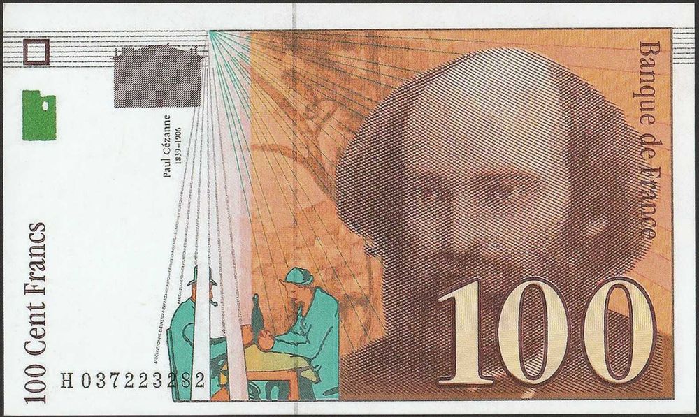 Francja 100 franków 1997 - Cezanne