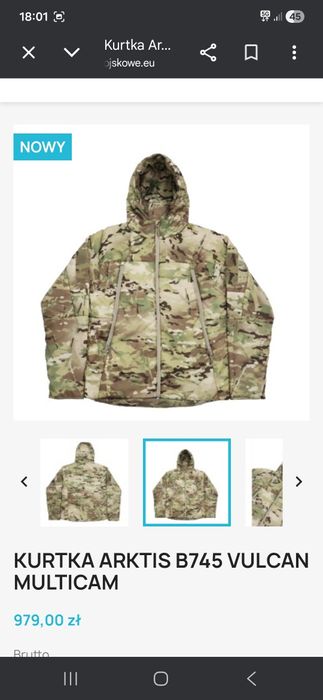 Kurtka Arktis vulcan gen 2 B475 XL Multicam