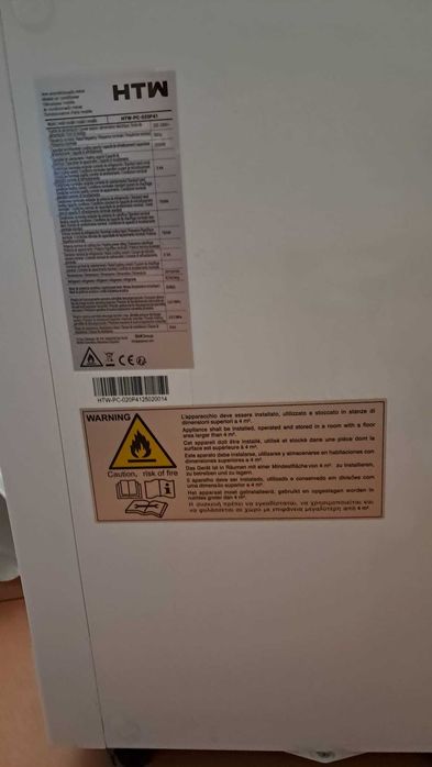 Ar condicionado portátil HTW 7K BTU só frio - Como NOVO