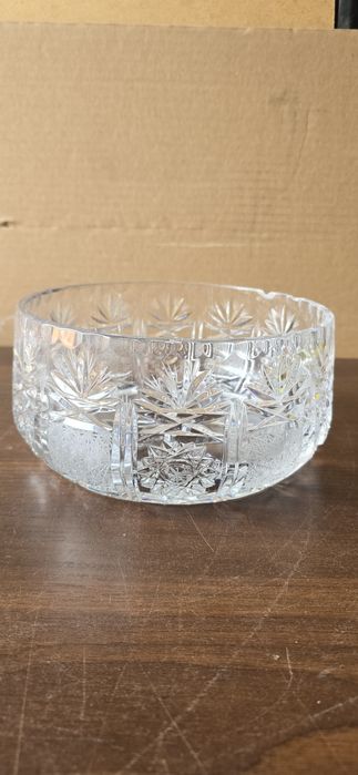 Stara kryształowa misa PRL