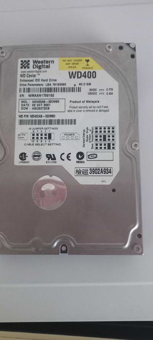 Жесткий диск 40 gb