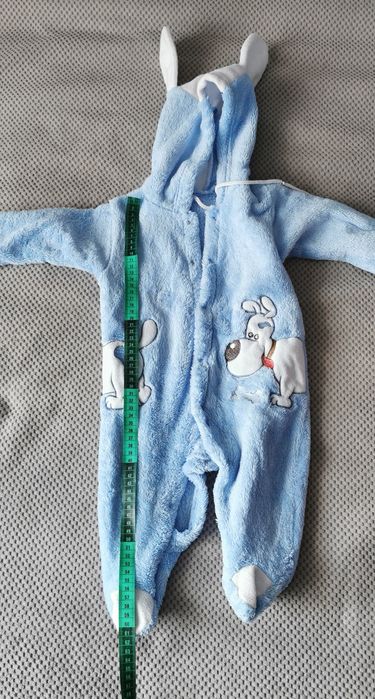 Теплий костюм чоловічок плюшевий ромпер комбез